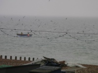 Fishermen off Worthing beach